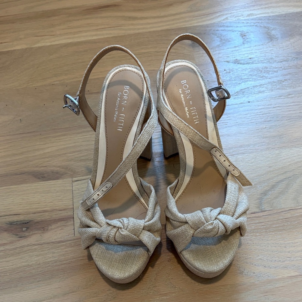 Born on Fifth x Antonio Melani Tan Women's Heels - size 6.5